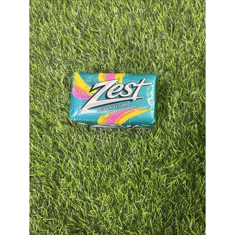 Vintage 1988 Zest Deodorant Bar Soap 2 Pack NOS Sealed Retro Advertising